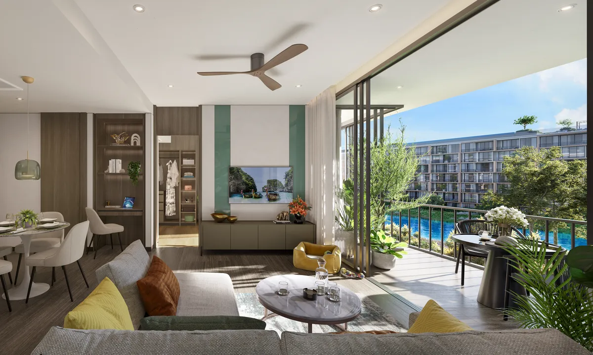 2-bedroom condo, 85 sqm