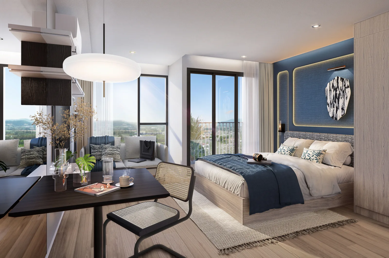 1-bedroom condo, 27 sqm