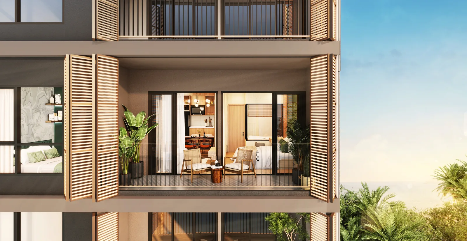 2-bedroom condo, 51 sqm