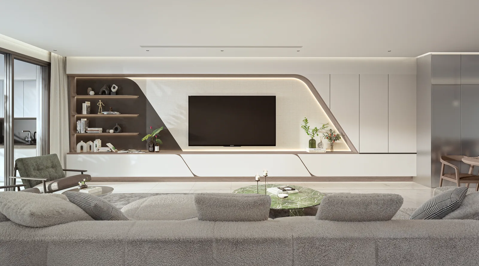 1-bedroom condo, 50 sqm