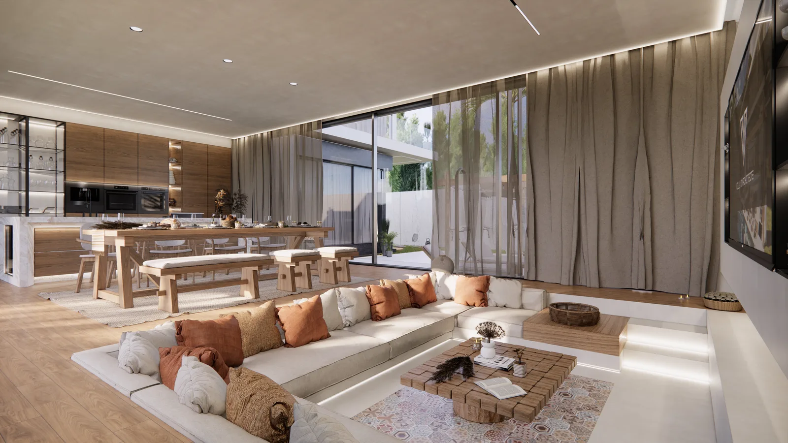 4-bedroom villa, 729 sqm