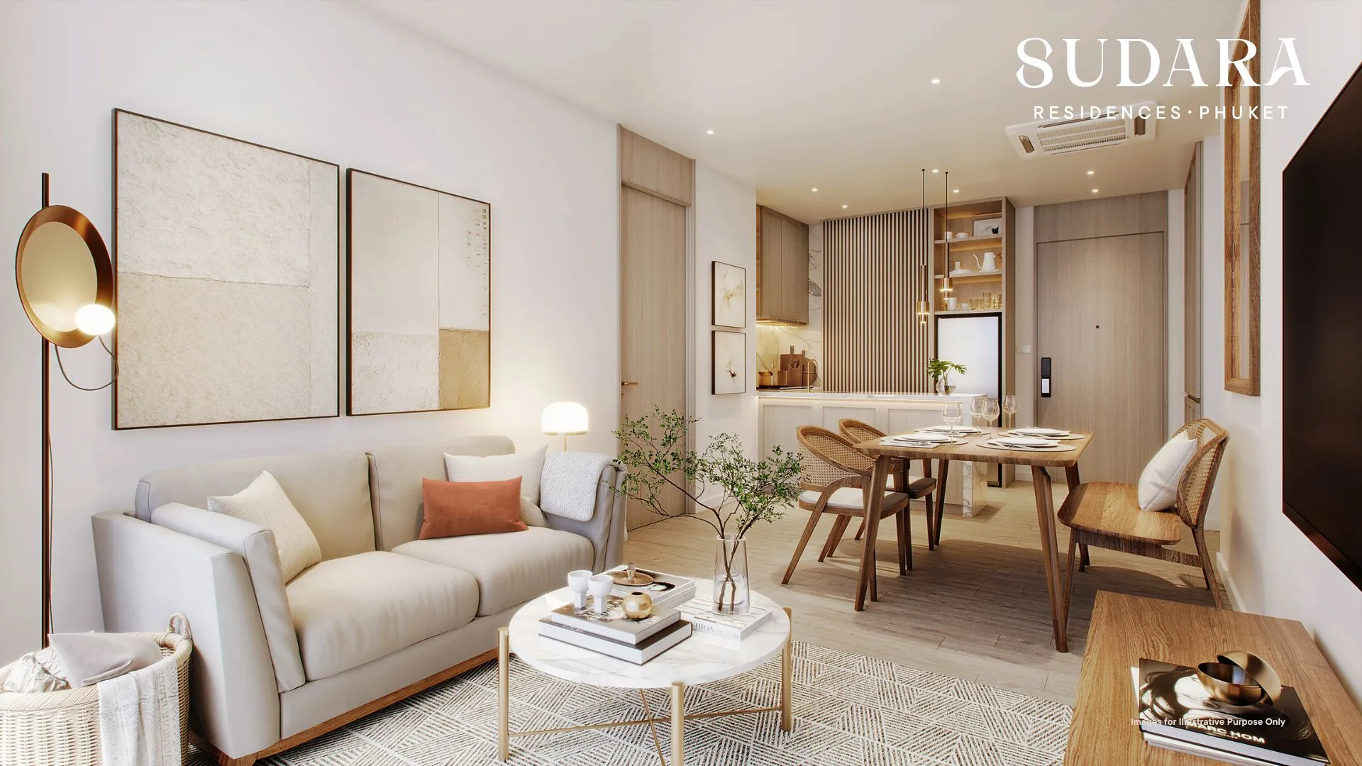 1-bedroom condo, 52 sqm