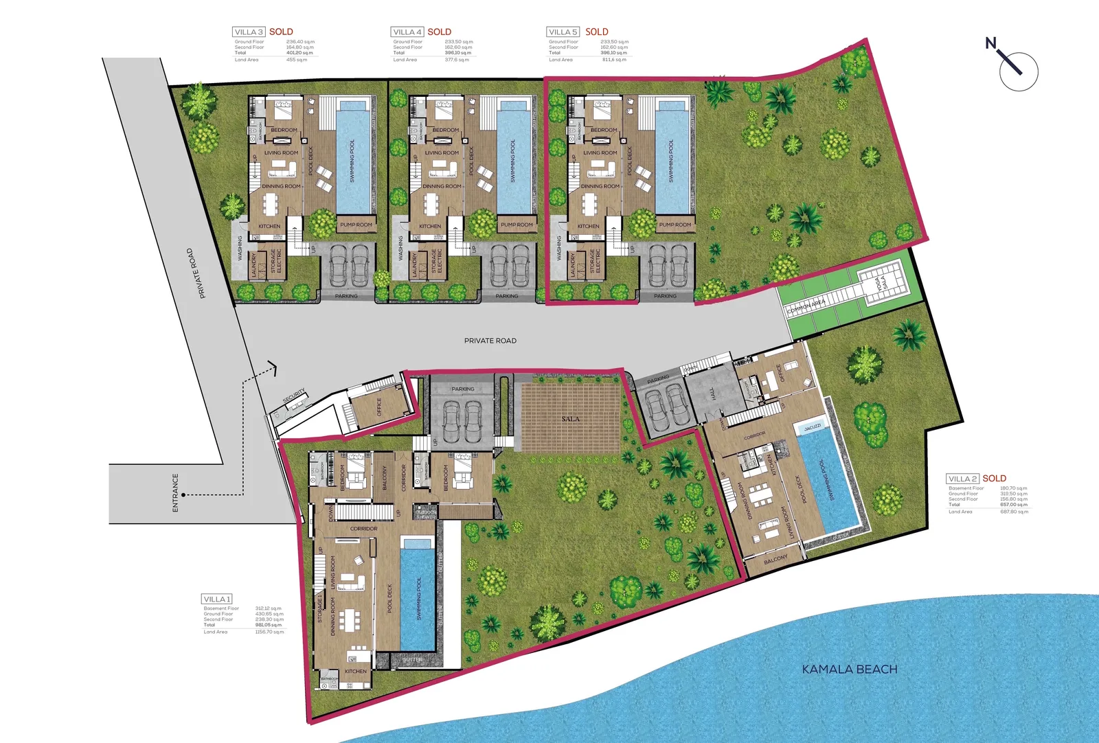 4-bedroom villa, 657 sqm