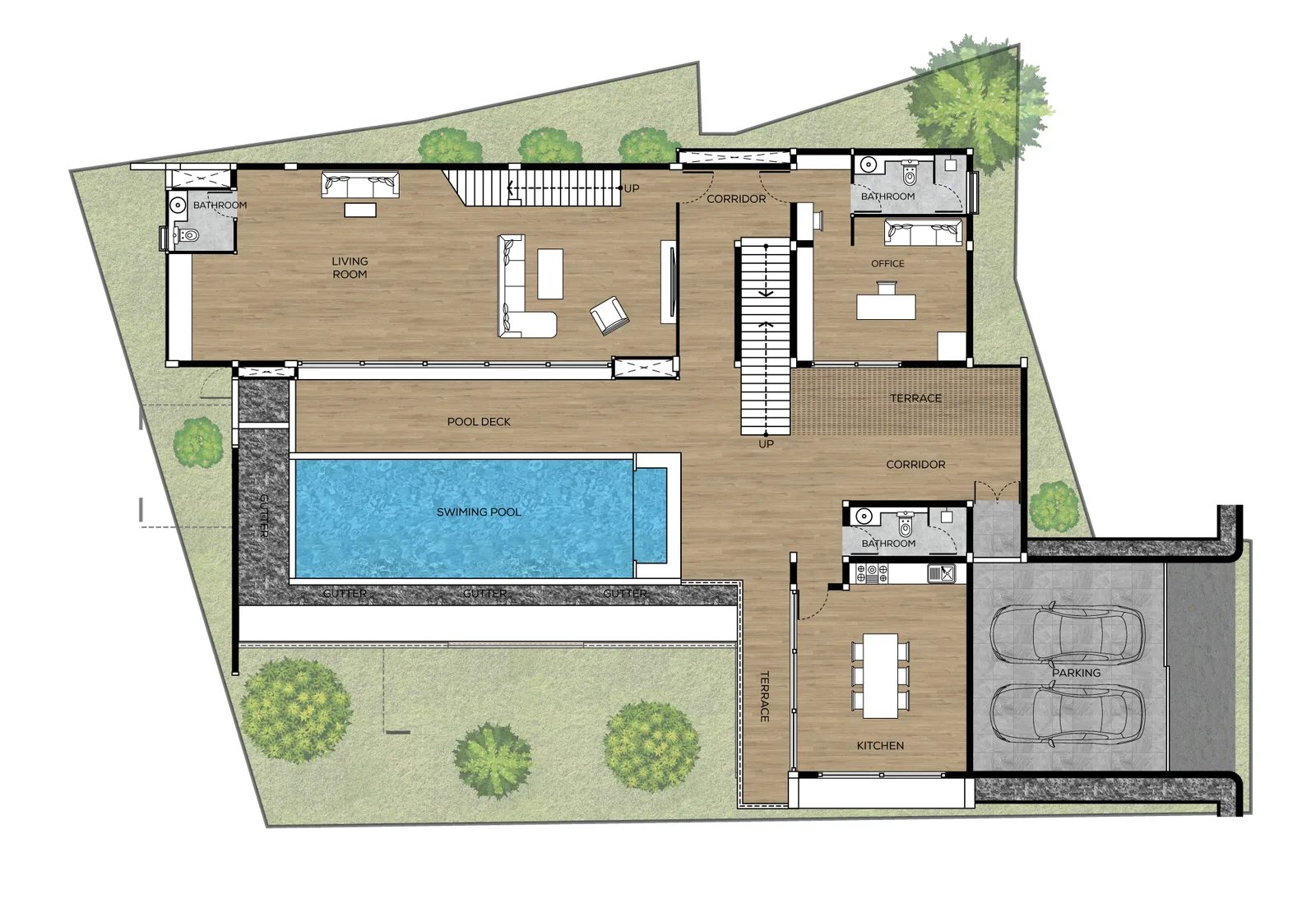 6-bedroom villa, 1050 sqm