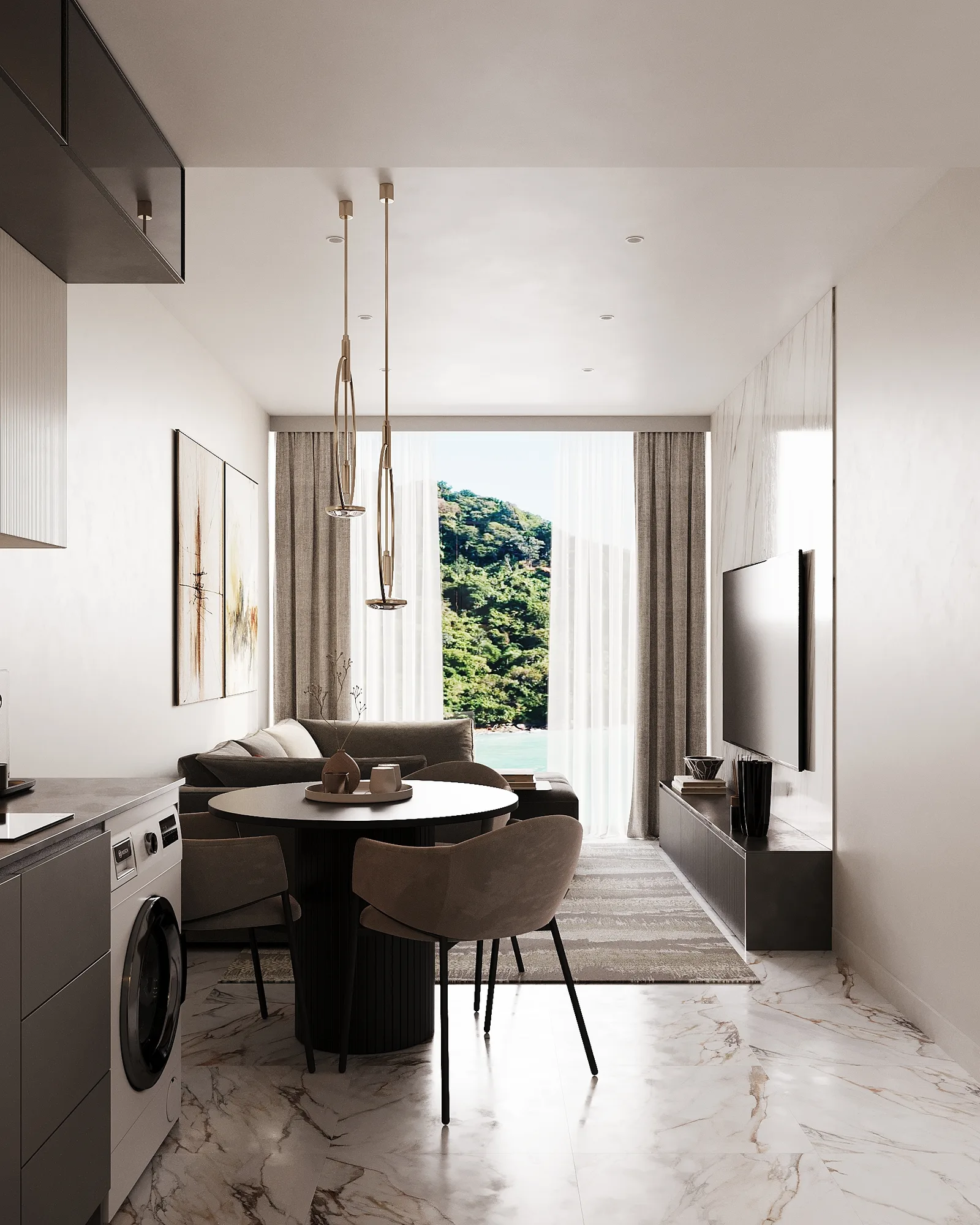 1-bedroom condo, 42 sqm