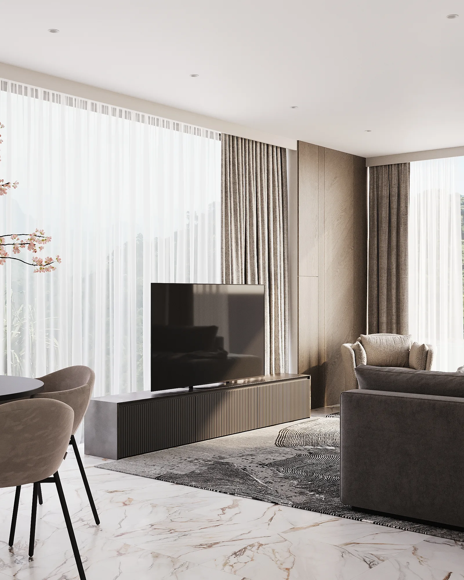 1-bedroom condo, 42 sqm