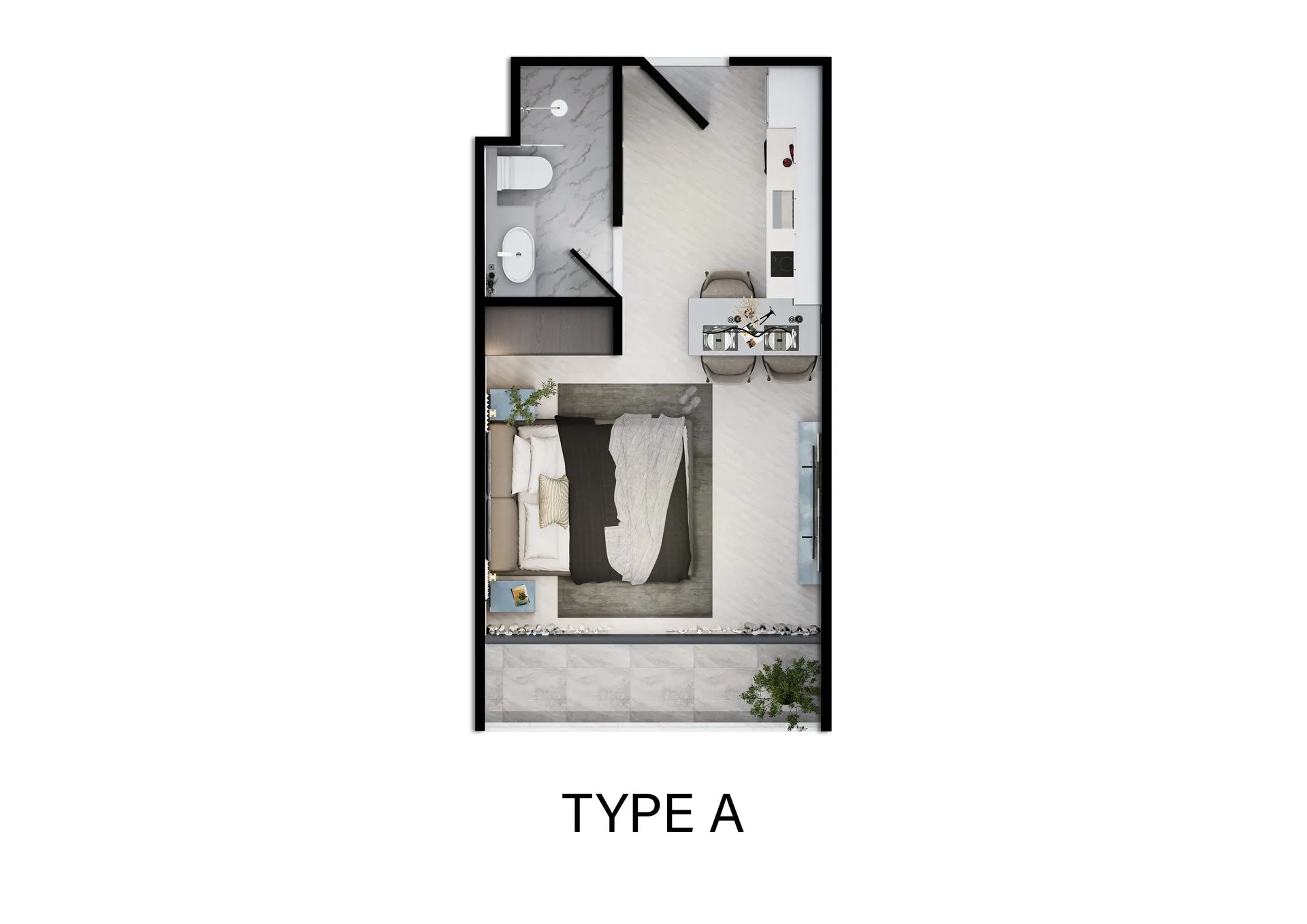 Studio, 27 sqm