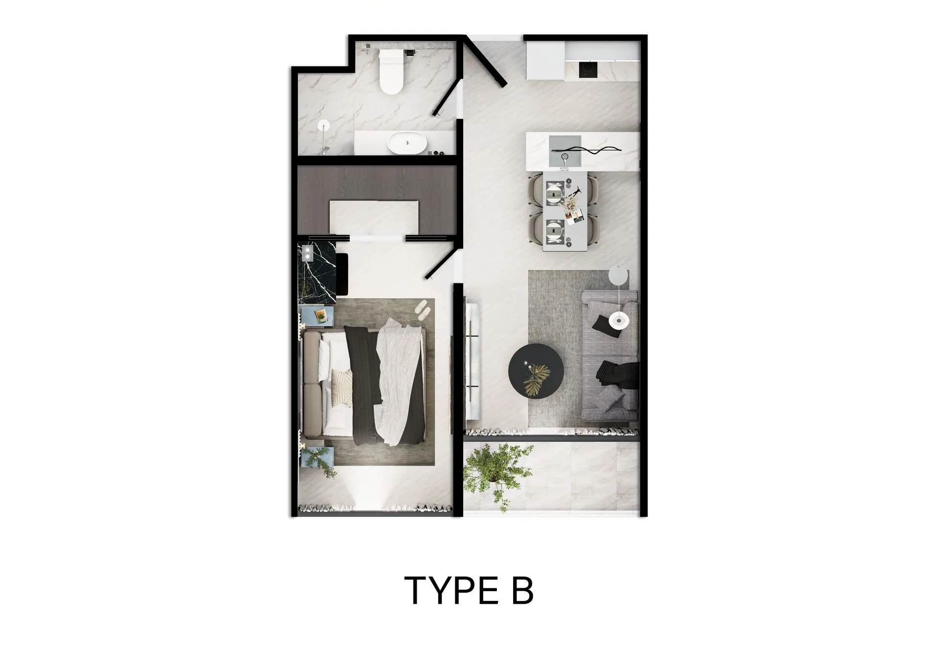 Studio, 27 sqm