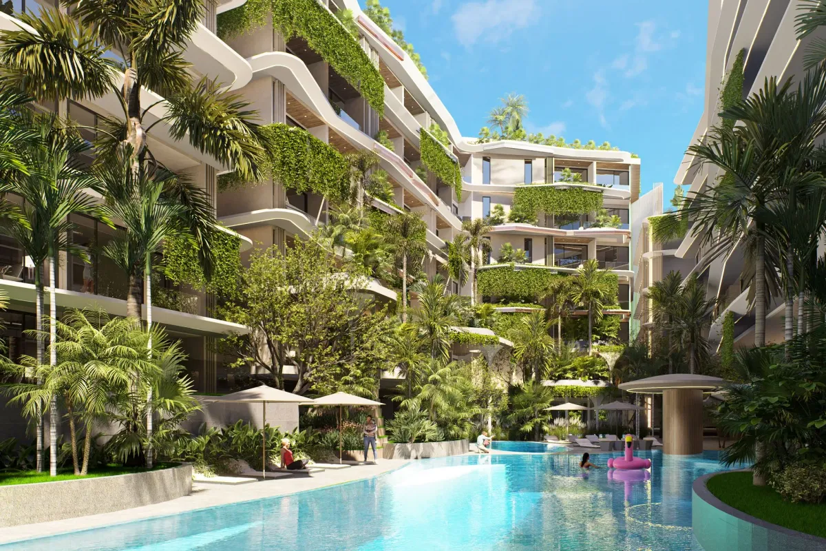1-bedroom condo, 43 sqm