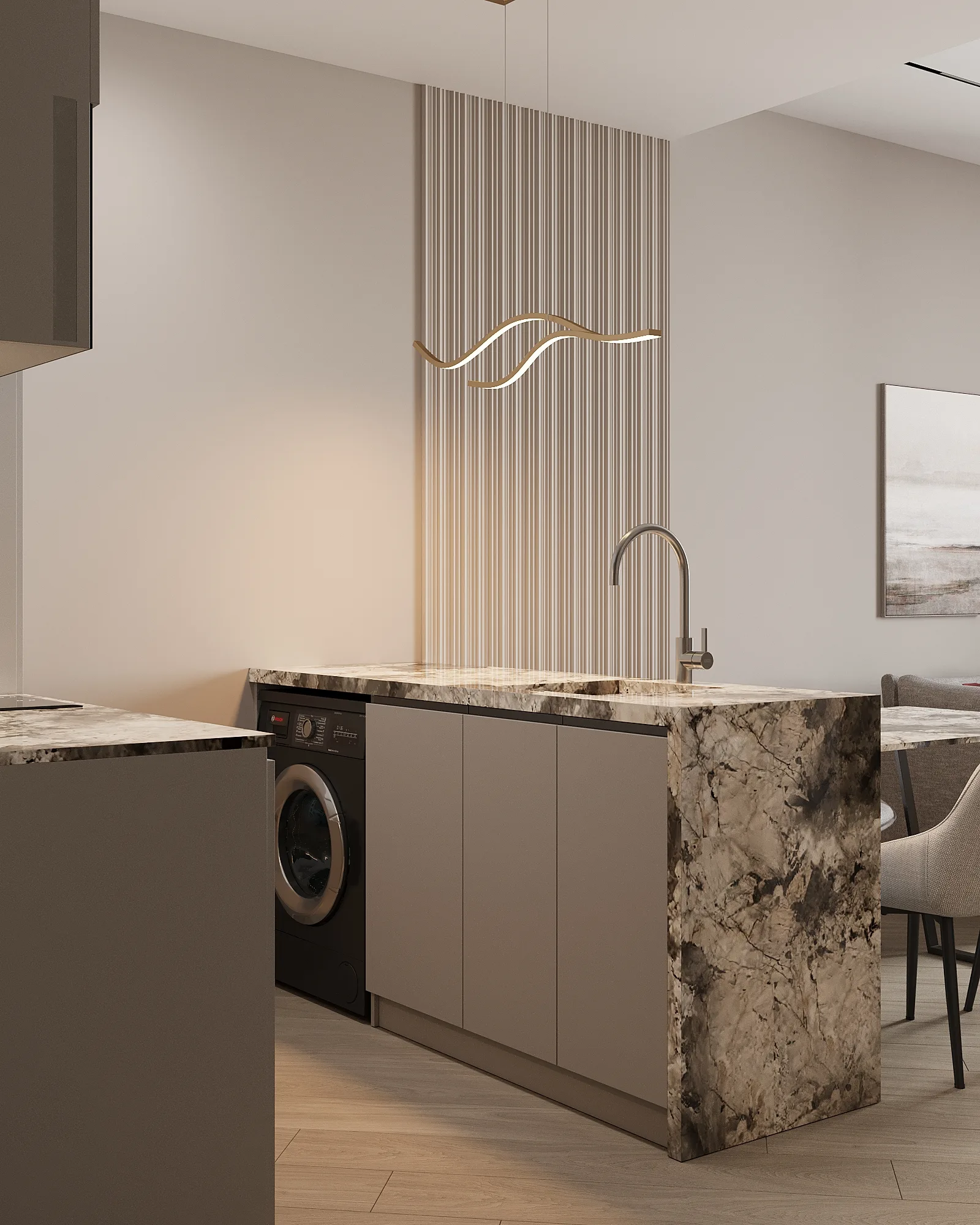 1-bedroom condo, 43 sqm