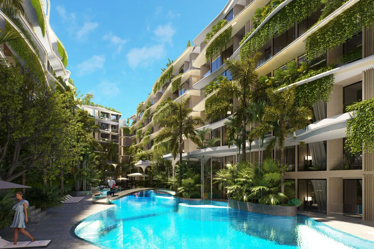 2-bedroom condo, 45 sqm