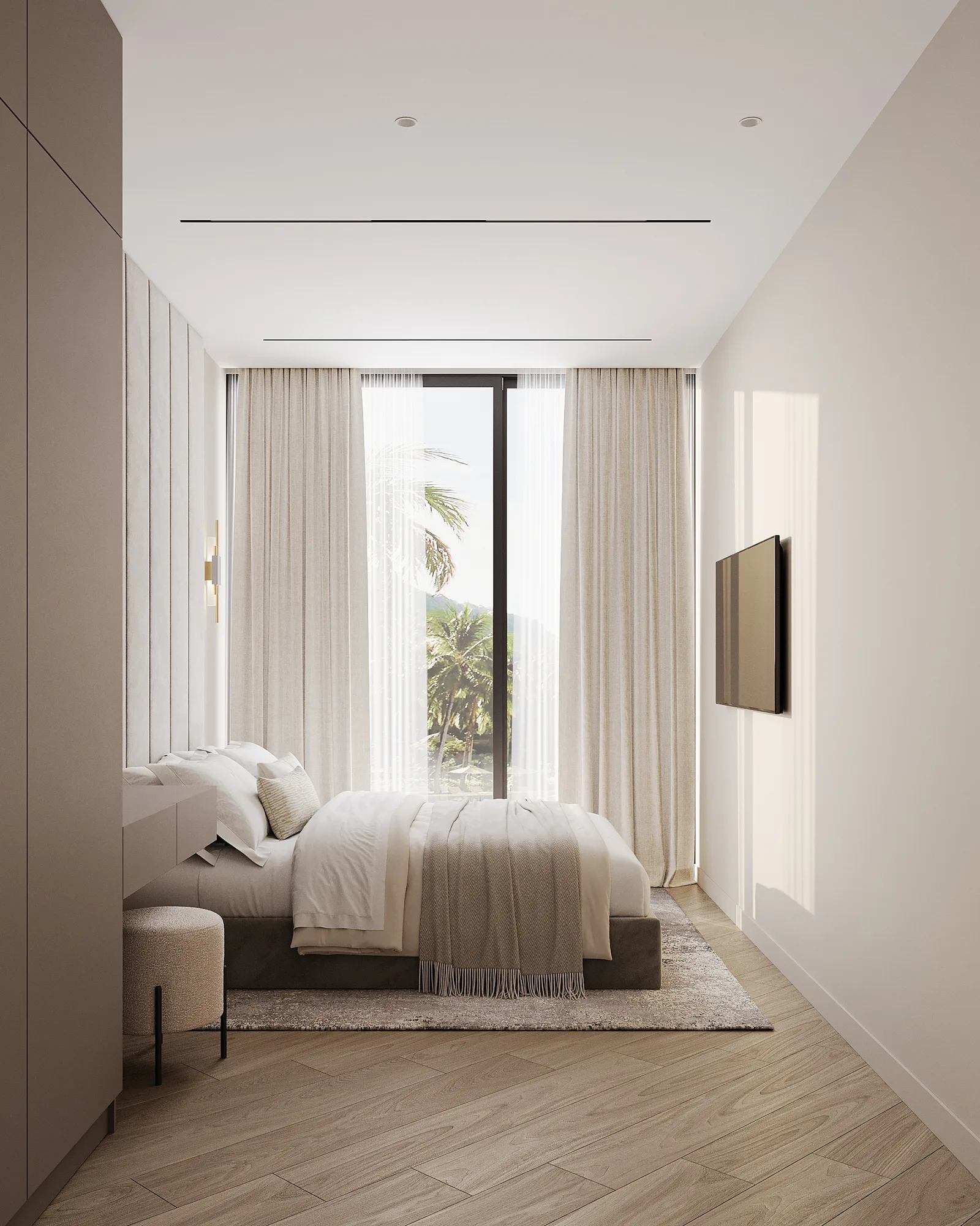 2-bedroom condo, 45 sqm