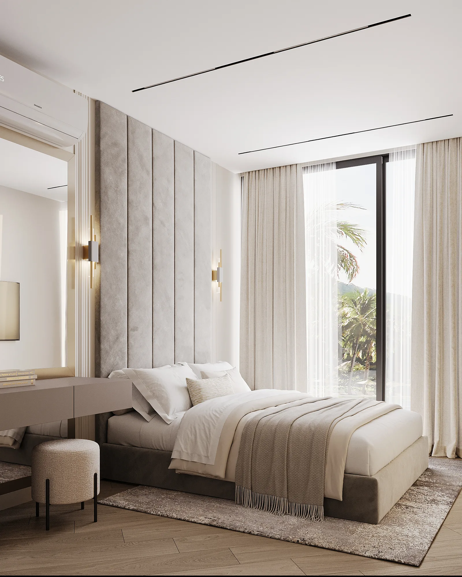2-bedroom condo, 45 sqm