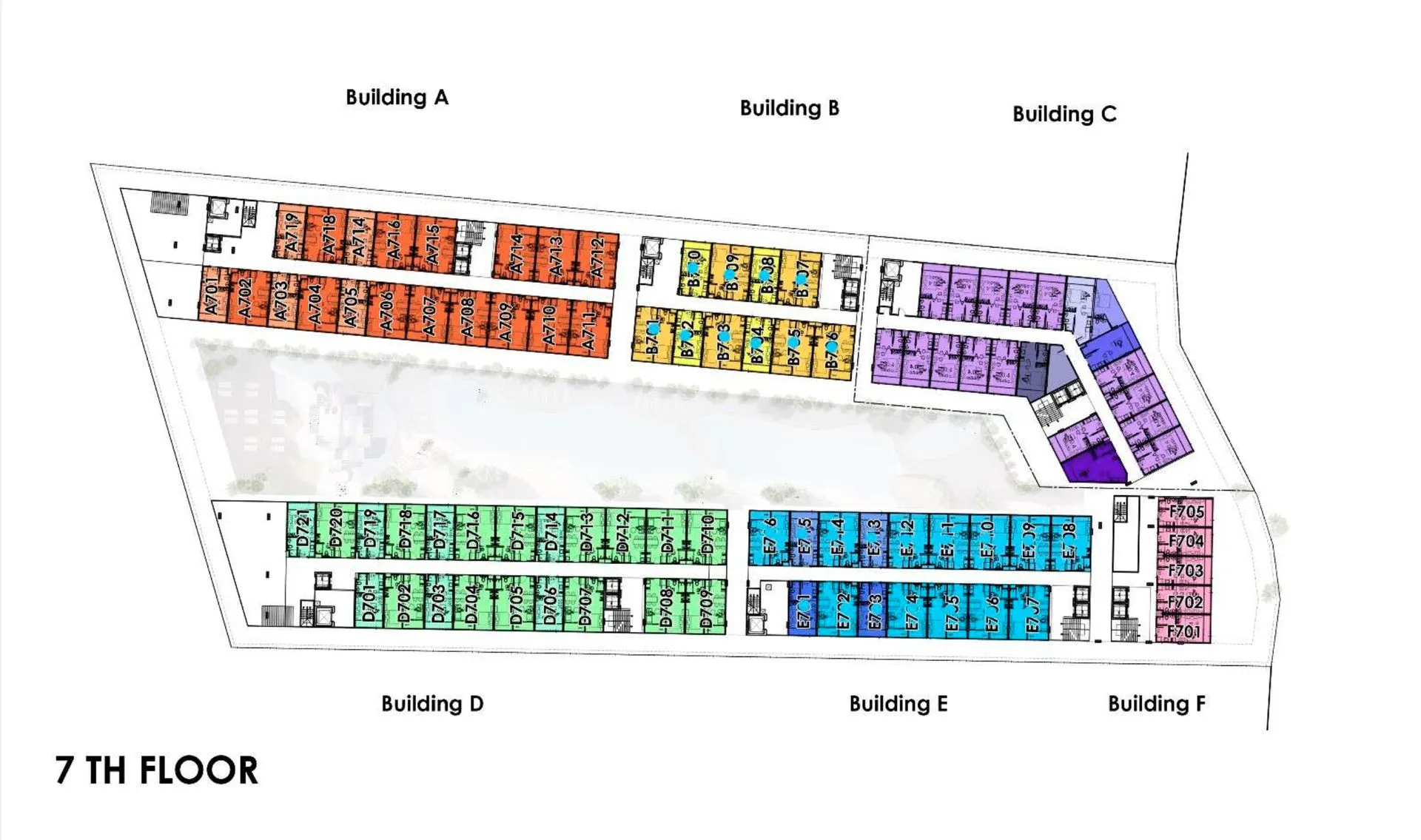 2-bedroom condo, 45 sqm