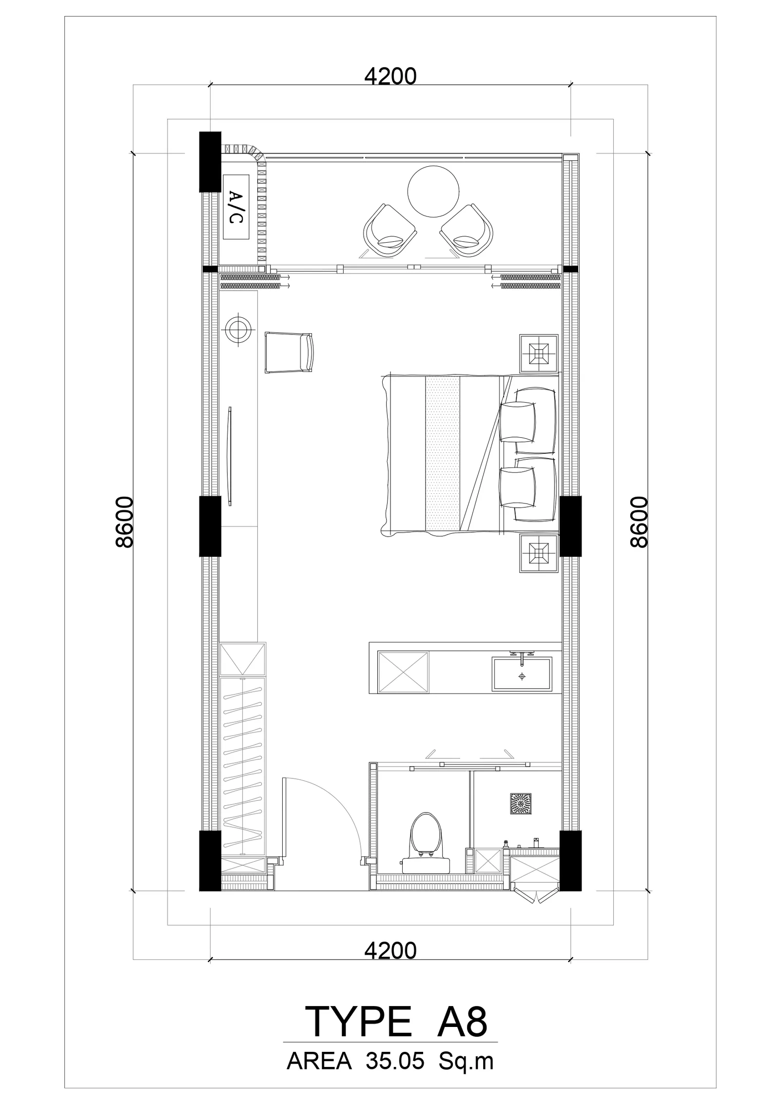 Studio, 30 sqm