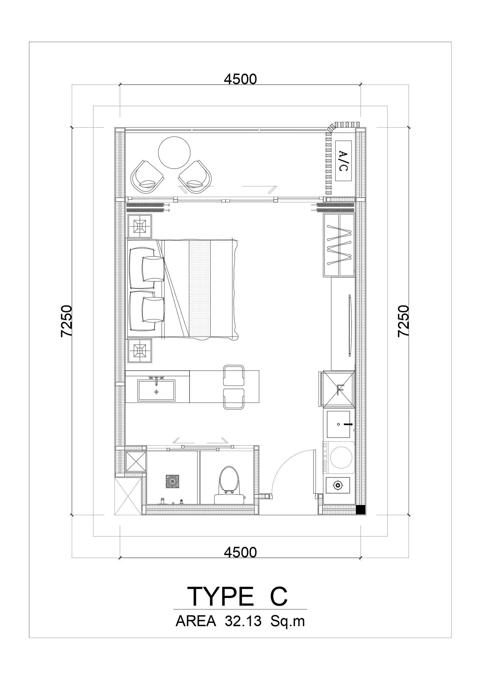 Studio, 30 sqm