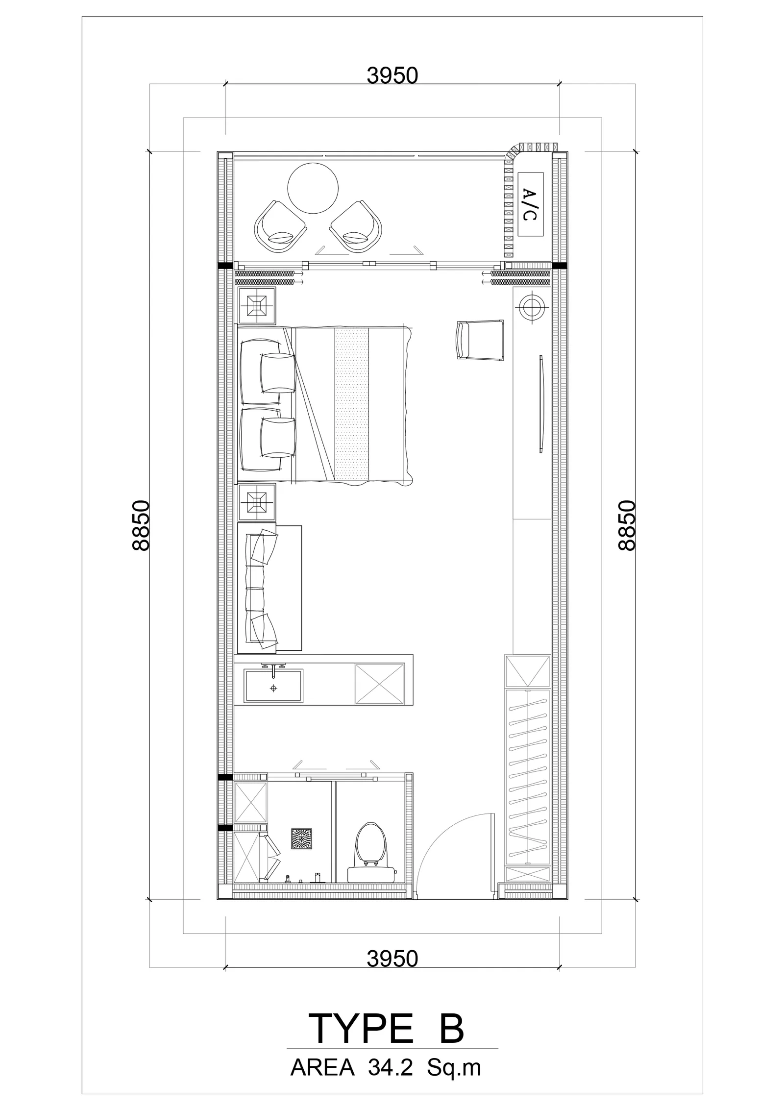 Studio, 30 sqm