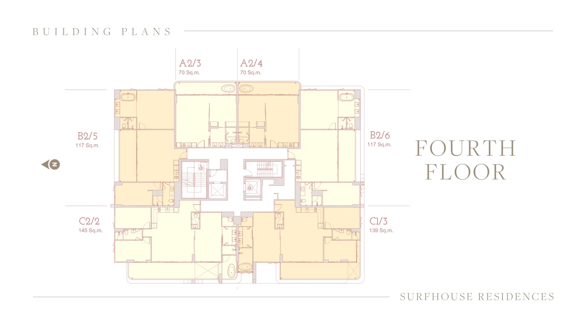 1-bedroom condo, 60 sqm