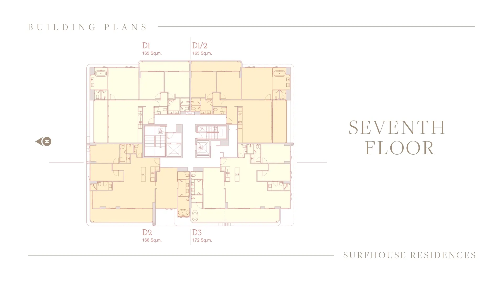 1-bedroom condo, 60 sqm