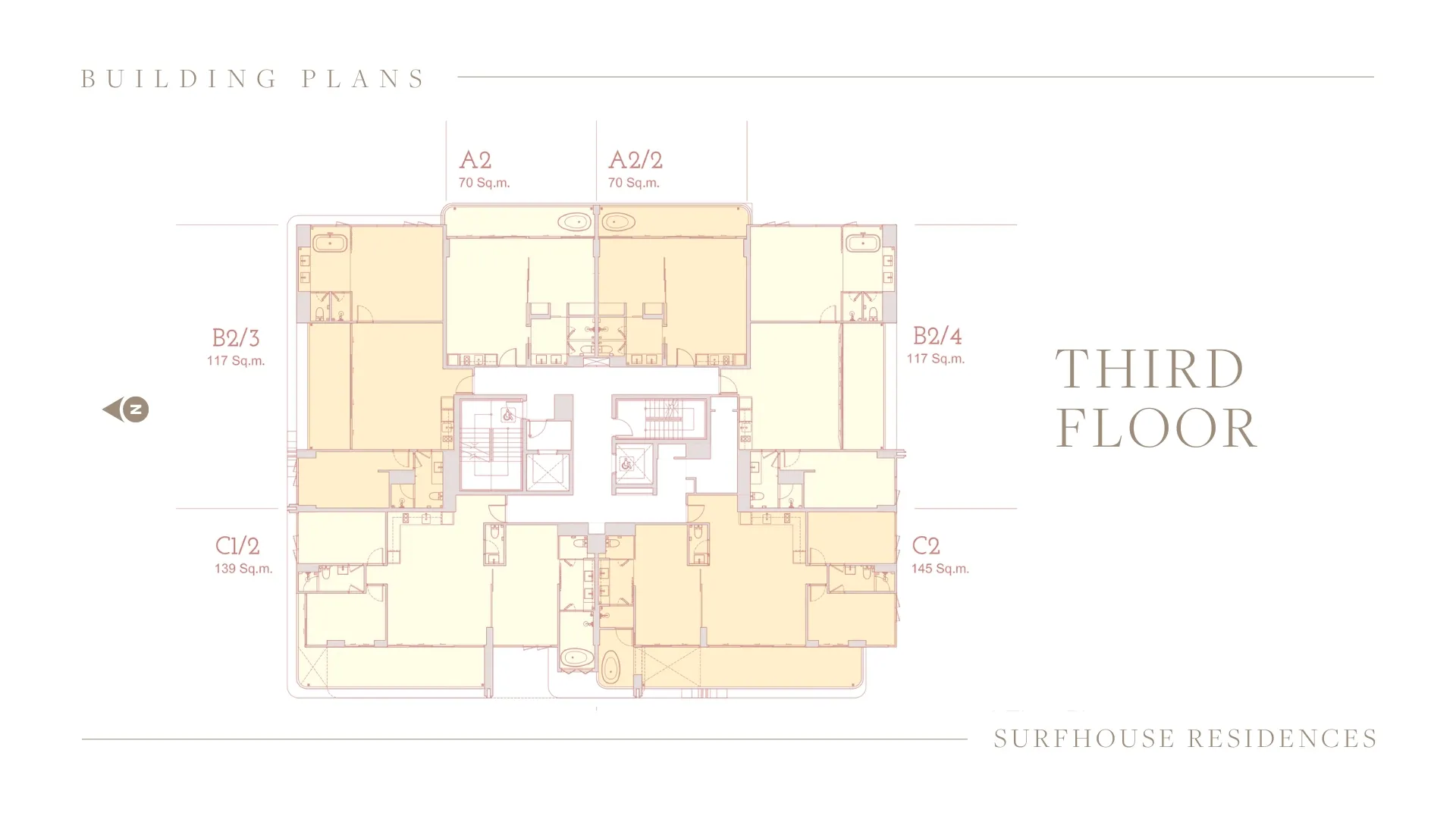 3-bedroom condo, 139 sqm
