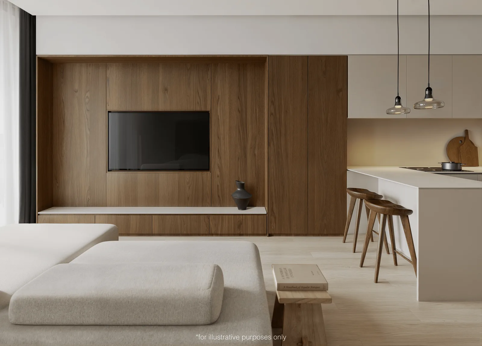 1-bedroom condo, 54 sqm