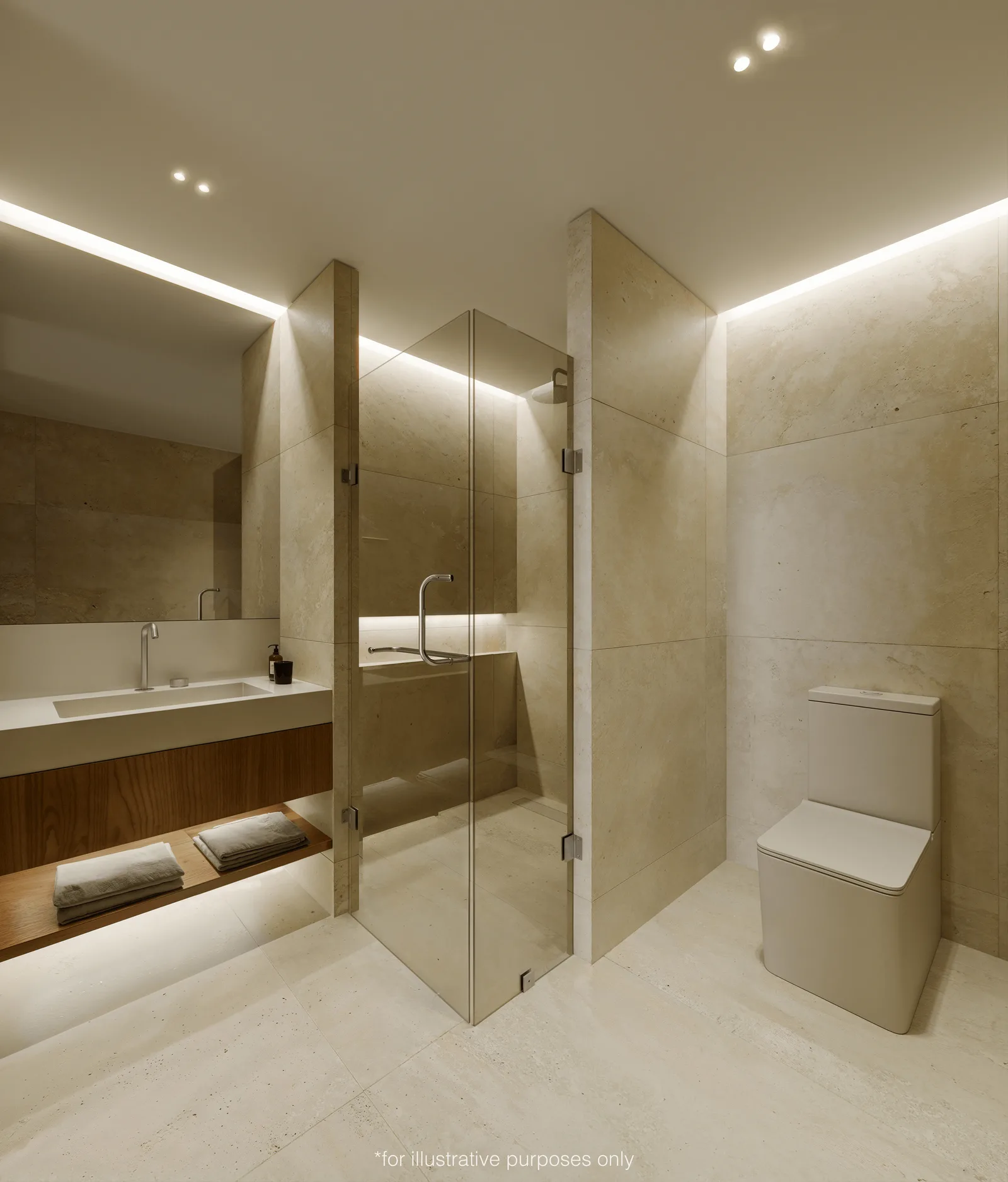 1-bedroom condo, 54 sqm