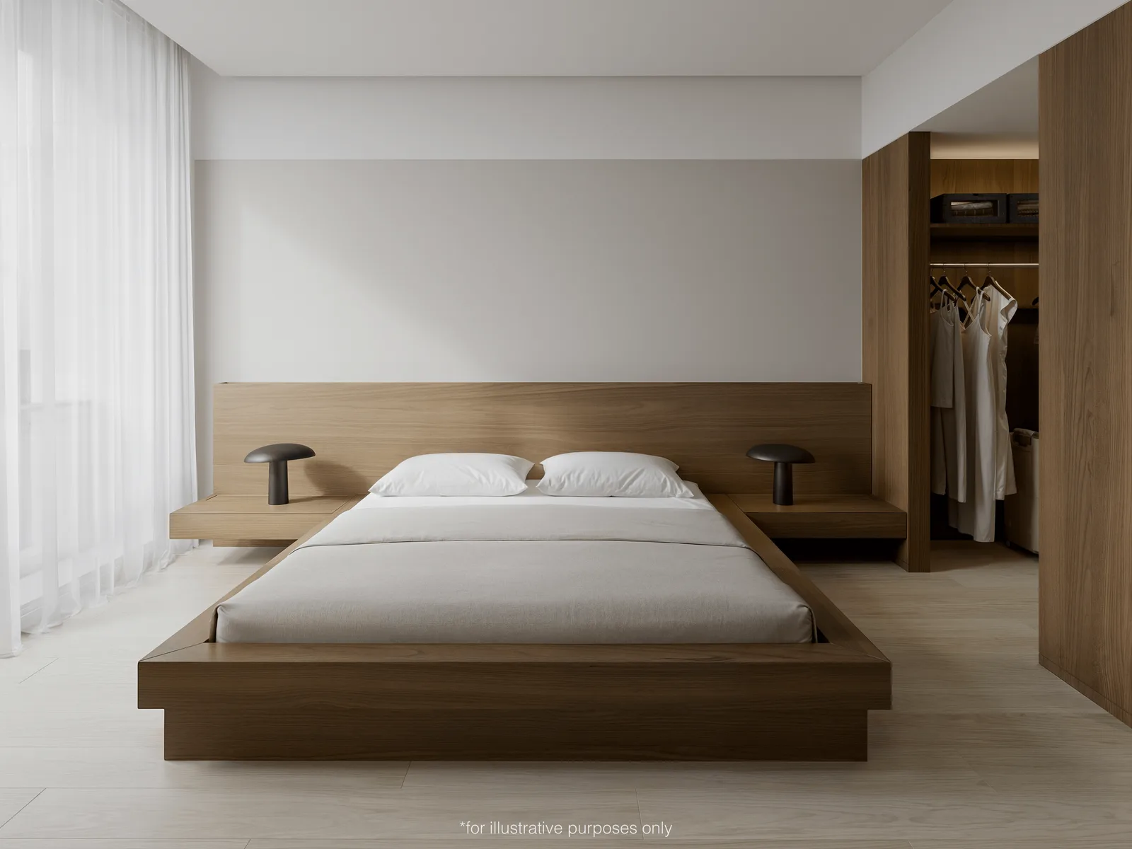 1-bedroom condo, 54 sqm