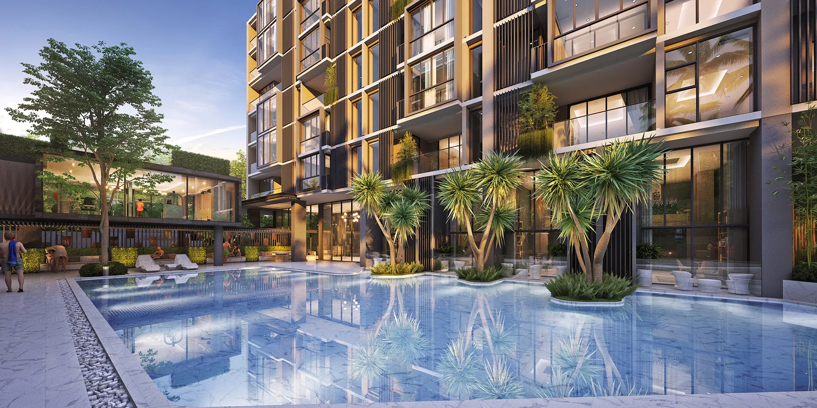 1-bedroom condo, 38 sqm