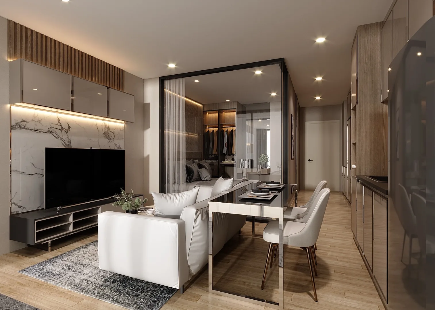 2-bedroom condo, 74 sqm