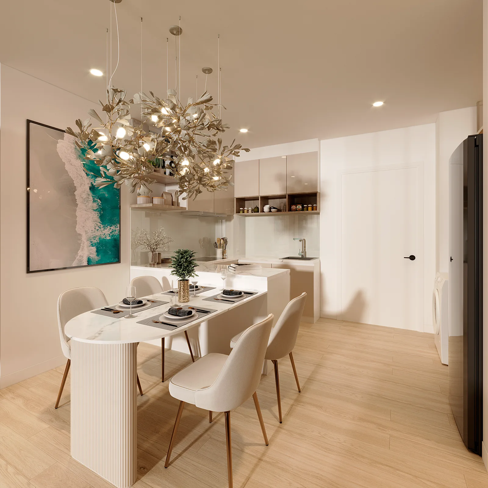 2-bedroom condo, 74 sqm