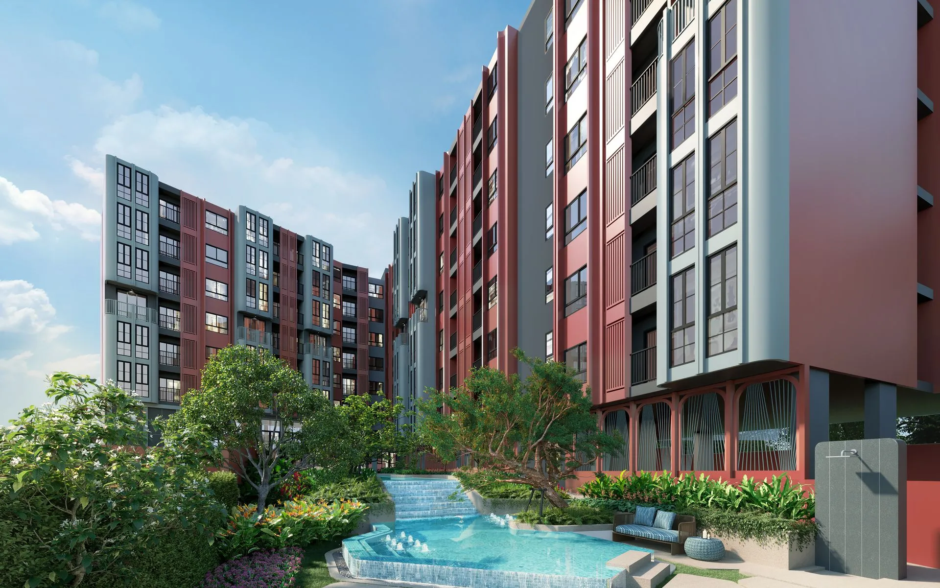 1-bedroom condo, 26 sqm