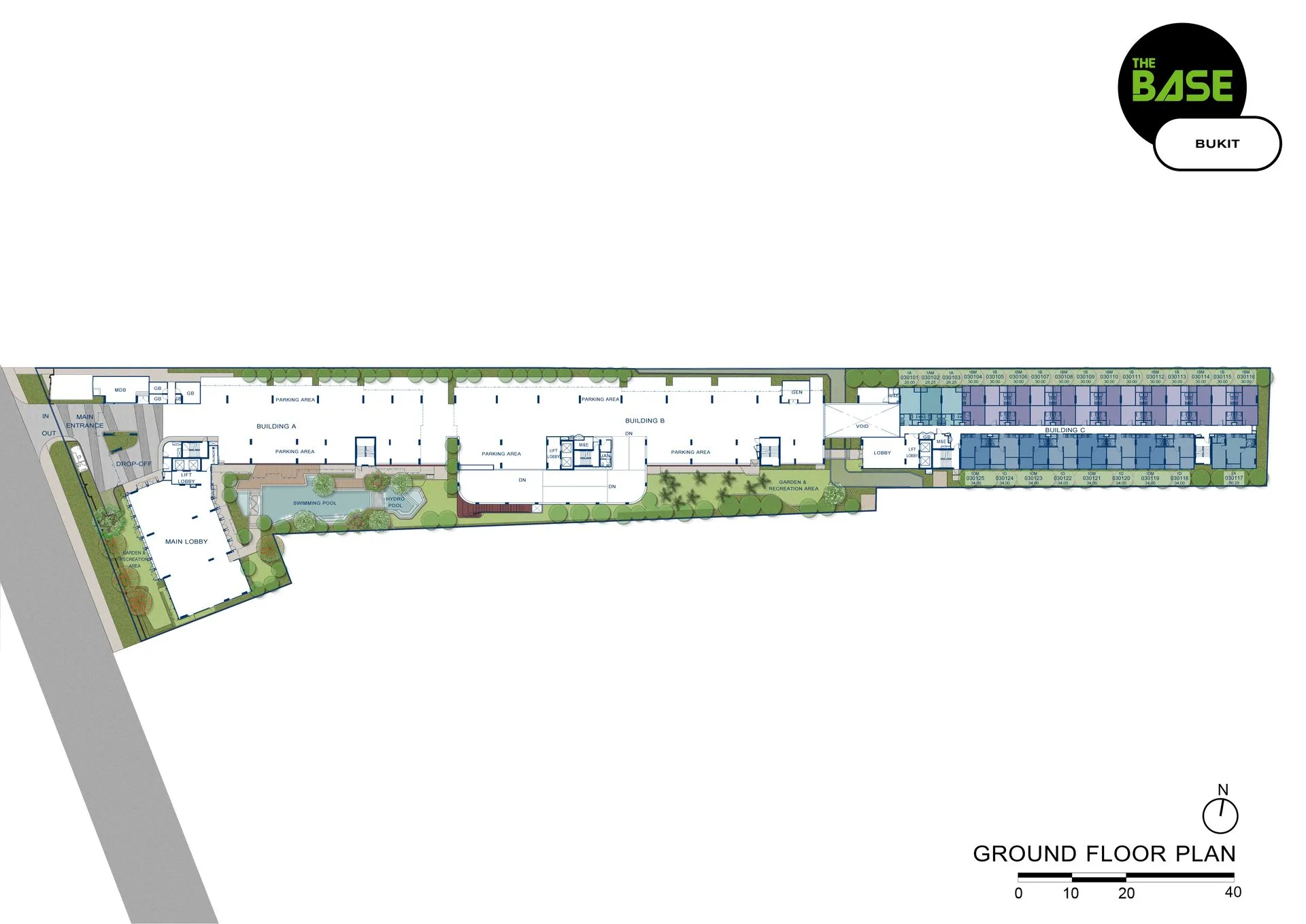 1-bedroom condo, 26 sqm