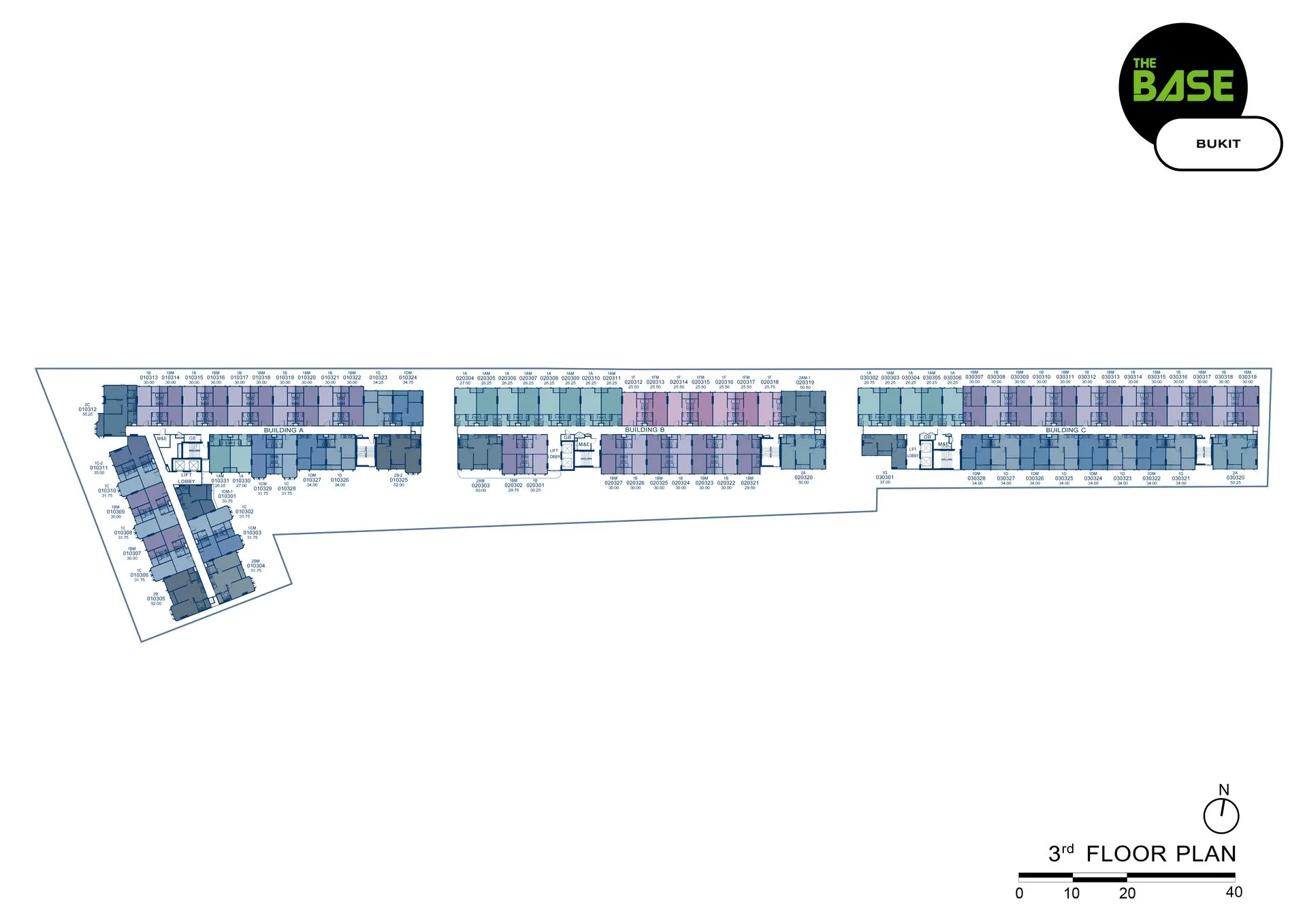 2-bedroom condo, 52 sqm