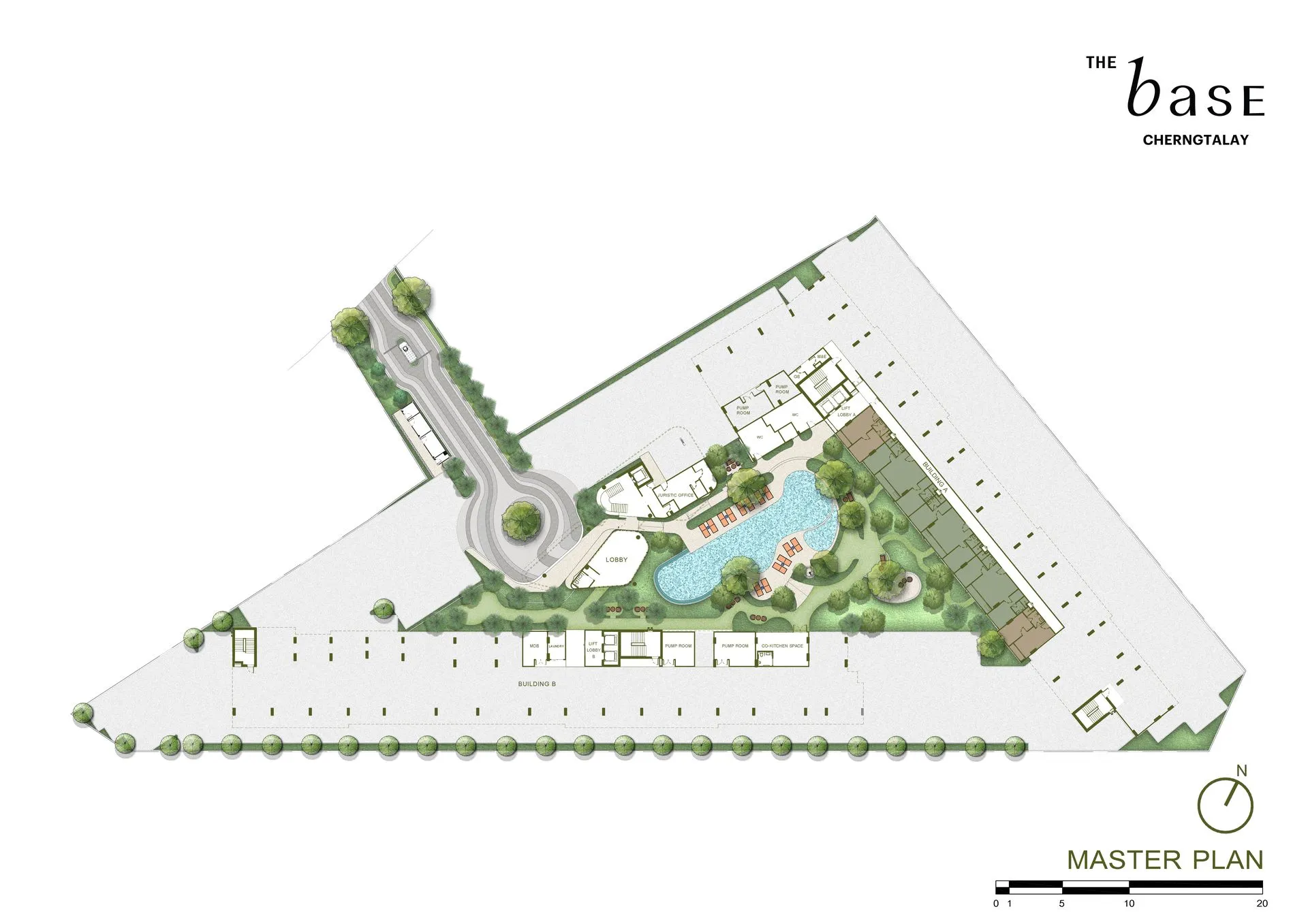 2-bedroom condo, 60 sqm