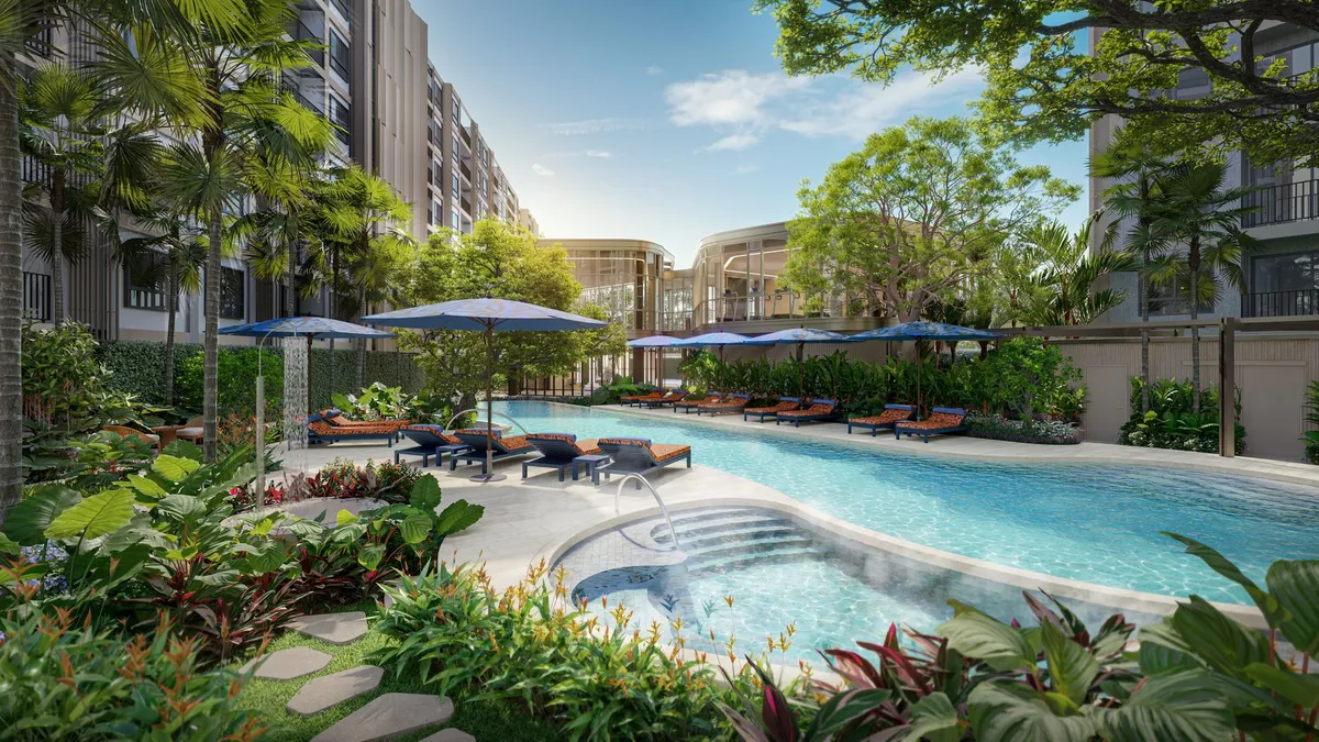 2-bedroom condo, 60 sqm