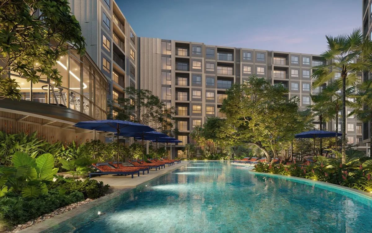 2-bedroom condo, 60 sqm