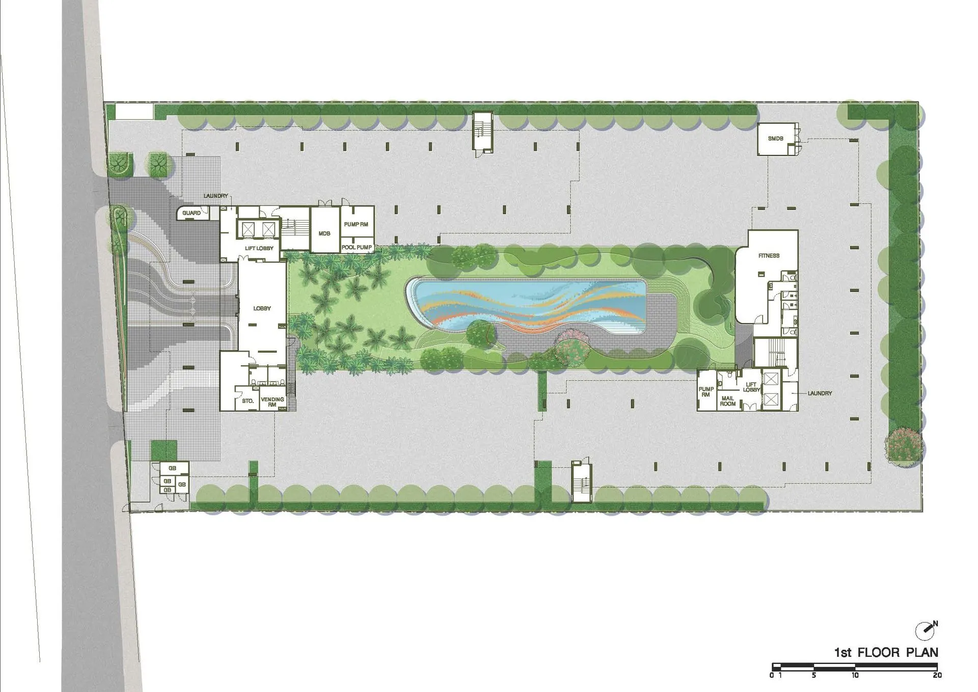 1-bedroom condo, 25 sqm
