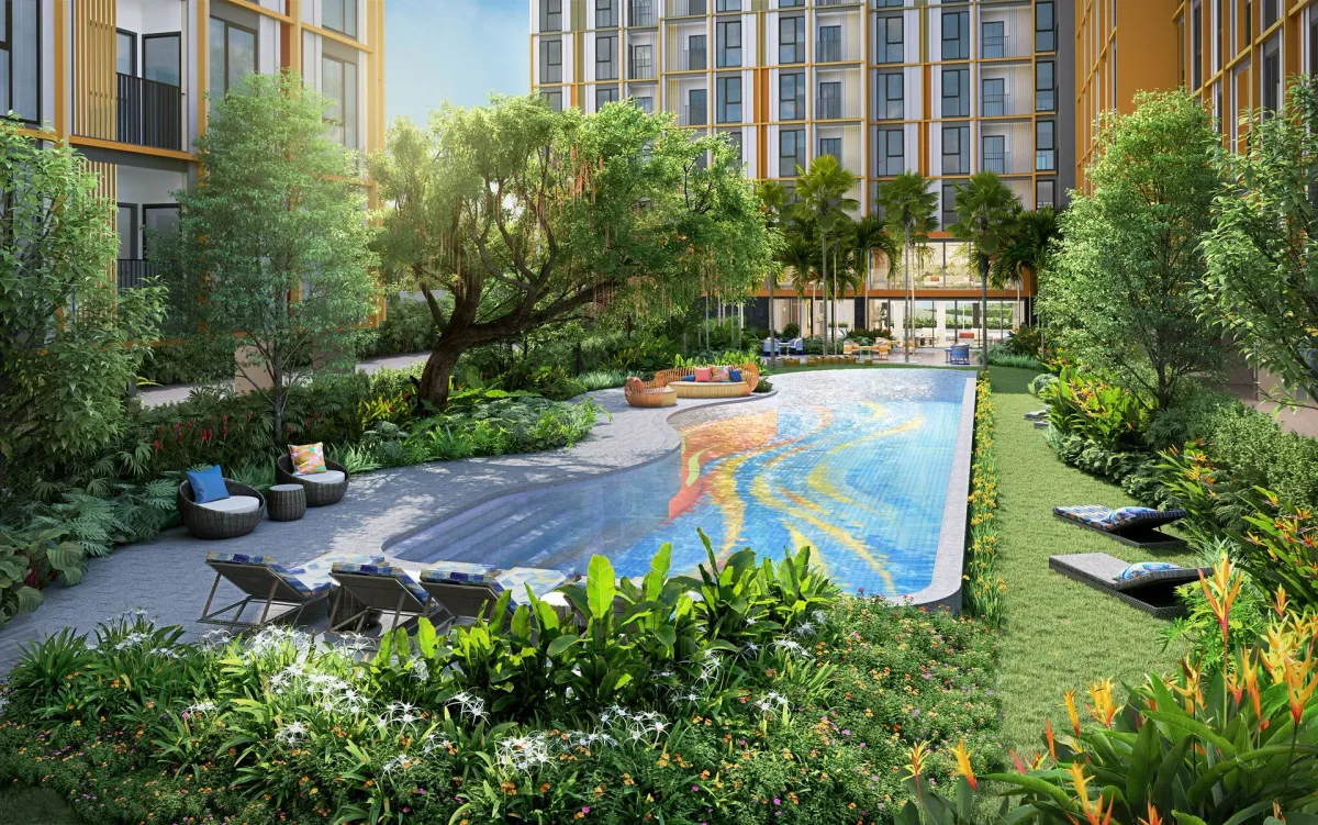 1-bedroom condo, 25 sqm