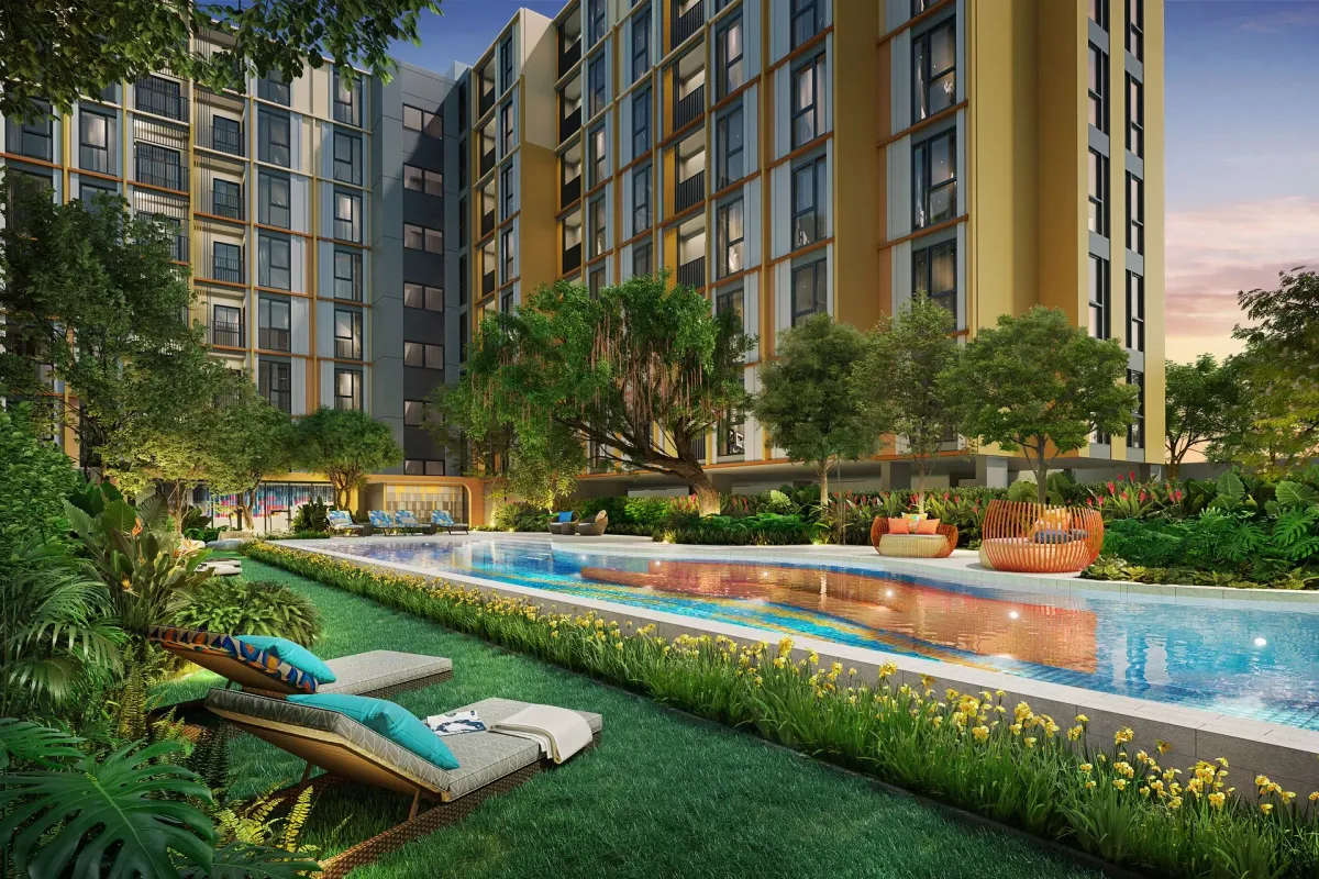 1-bedroom condo, 25 sqm