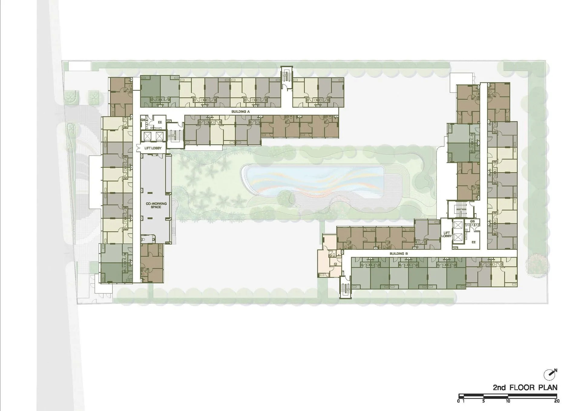 1-bedroom condo, 25 sqm