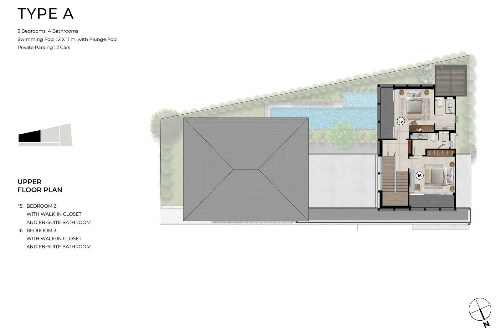 3-bedroom villa, 373 sqm