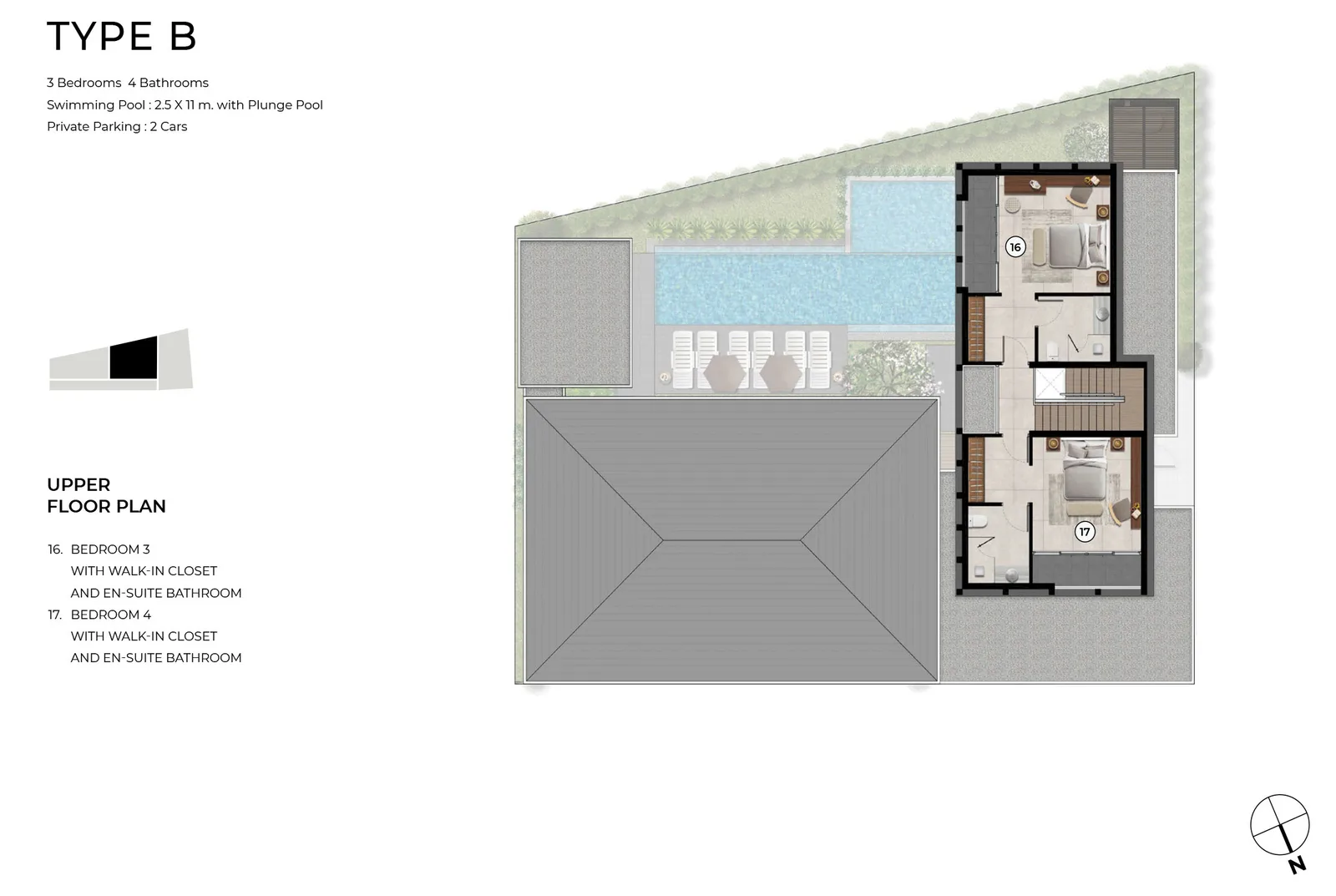 4-bedroom villa, 419 sqm