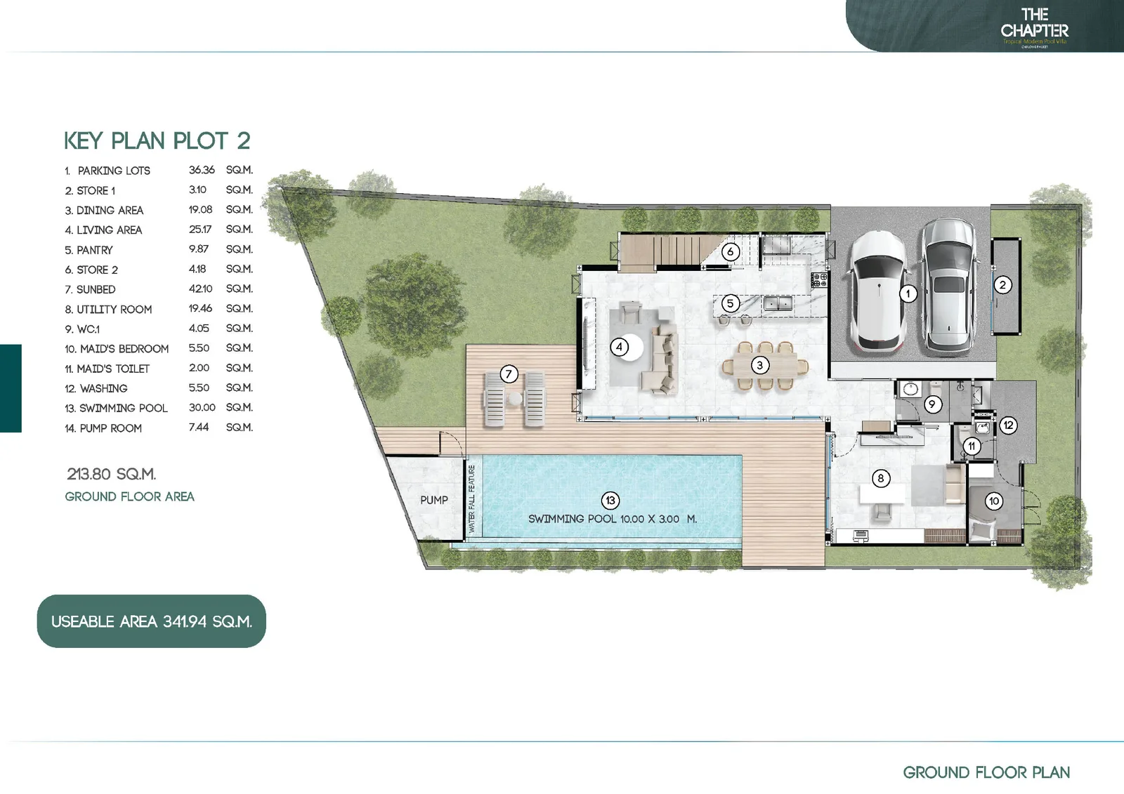 4-bedroom villa, 341 sqm