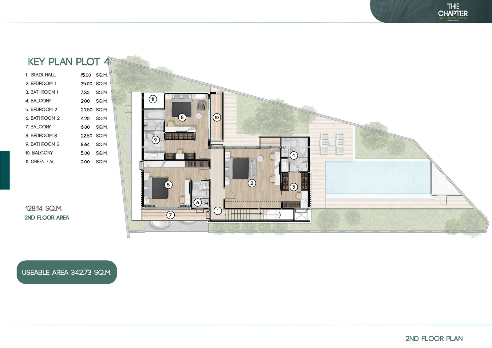 4-bedroom villa, 341 sqm