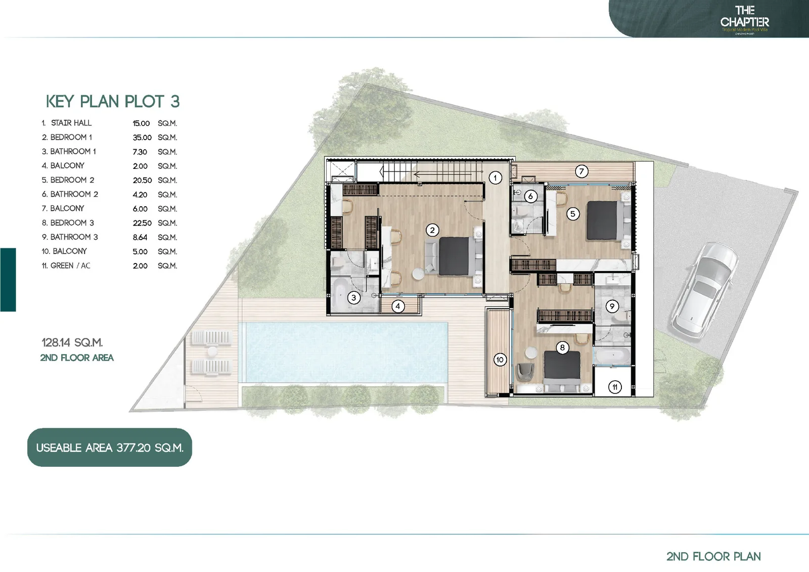 4-bedroom villa, 341 sqm