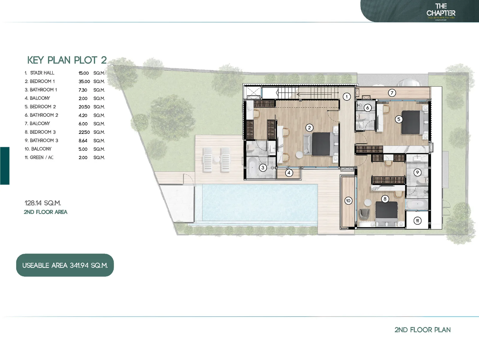 4-bedroom villa, 341 sqm