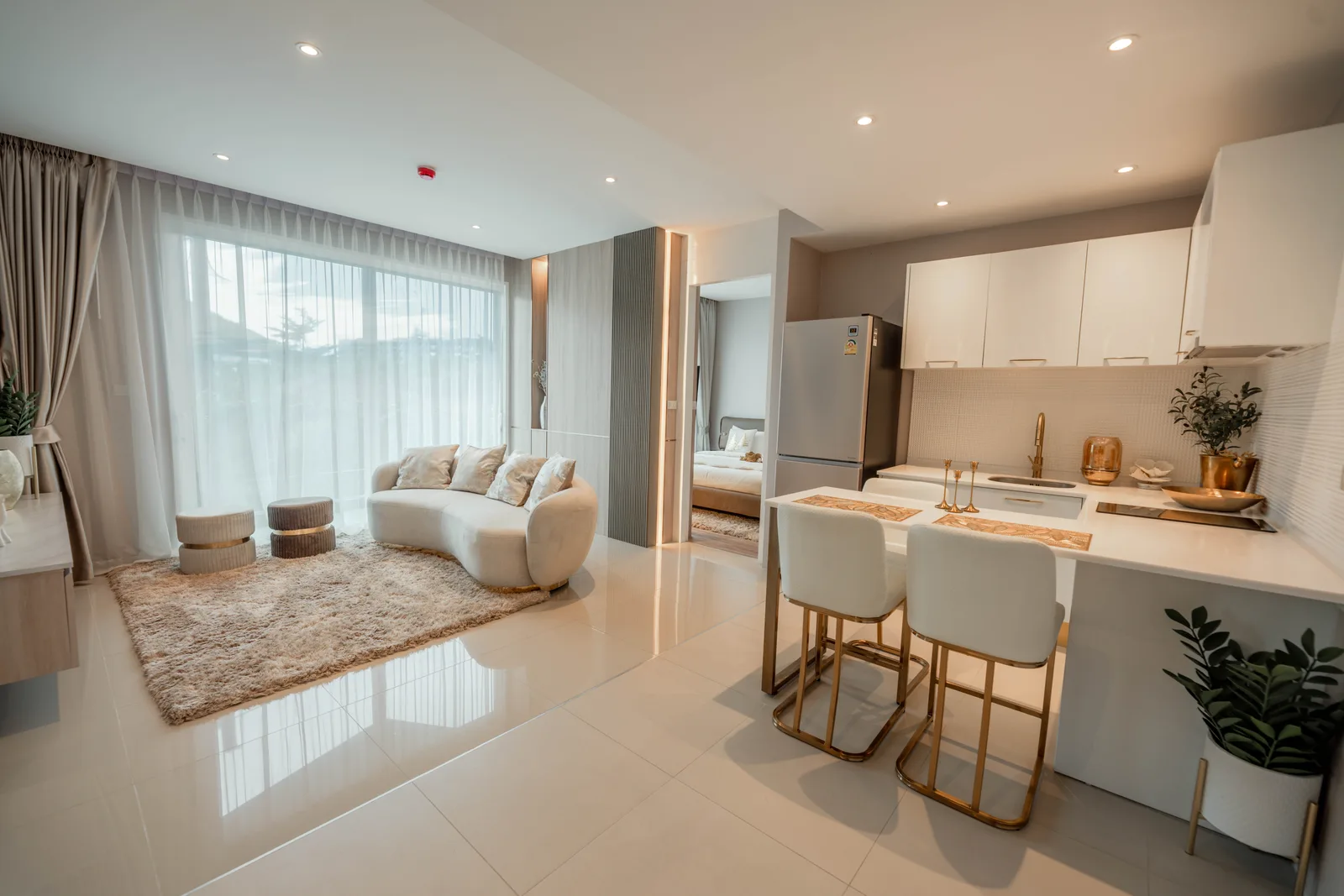 1-bedroom condo, 37 sqm