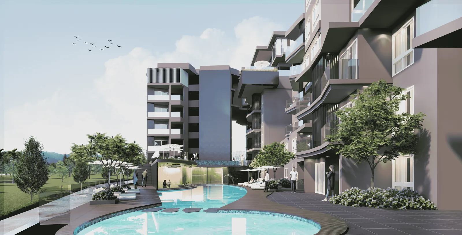 1-bedroom condo, 37 sqm