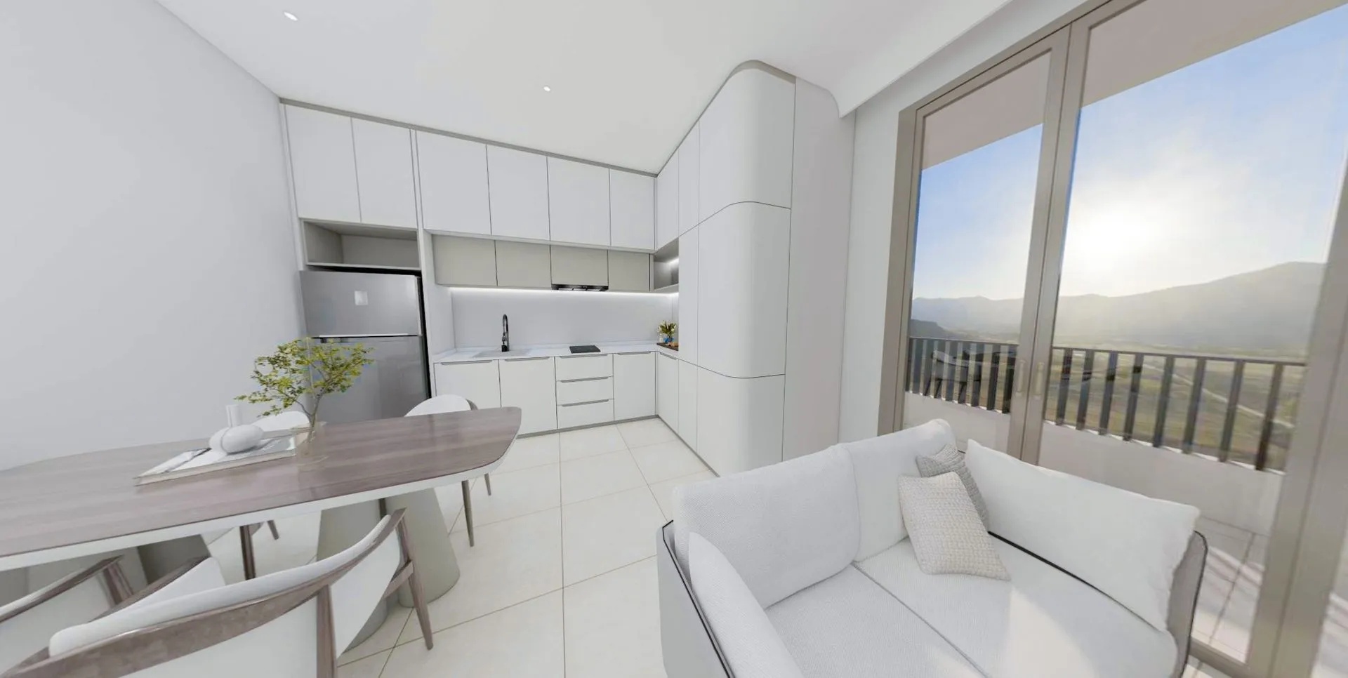 1-bedroom condo, 30 sqm