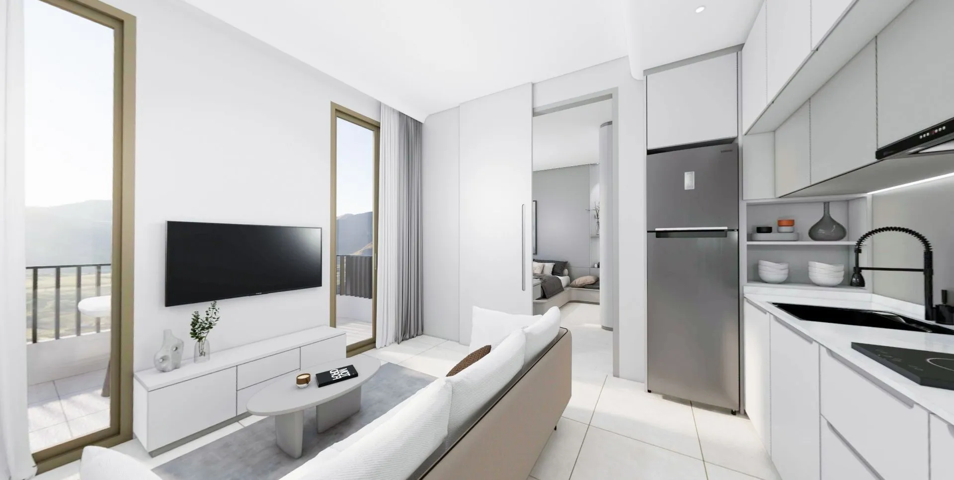 2-bedroom condo, 49 sqm